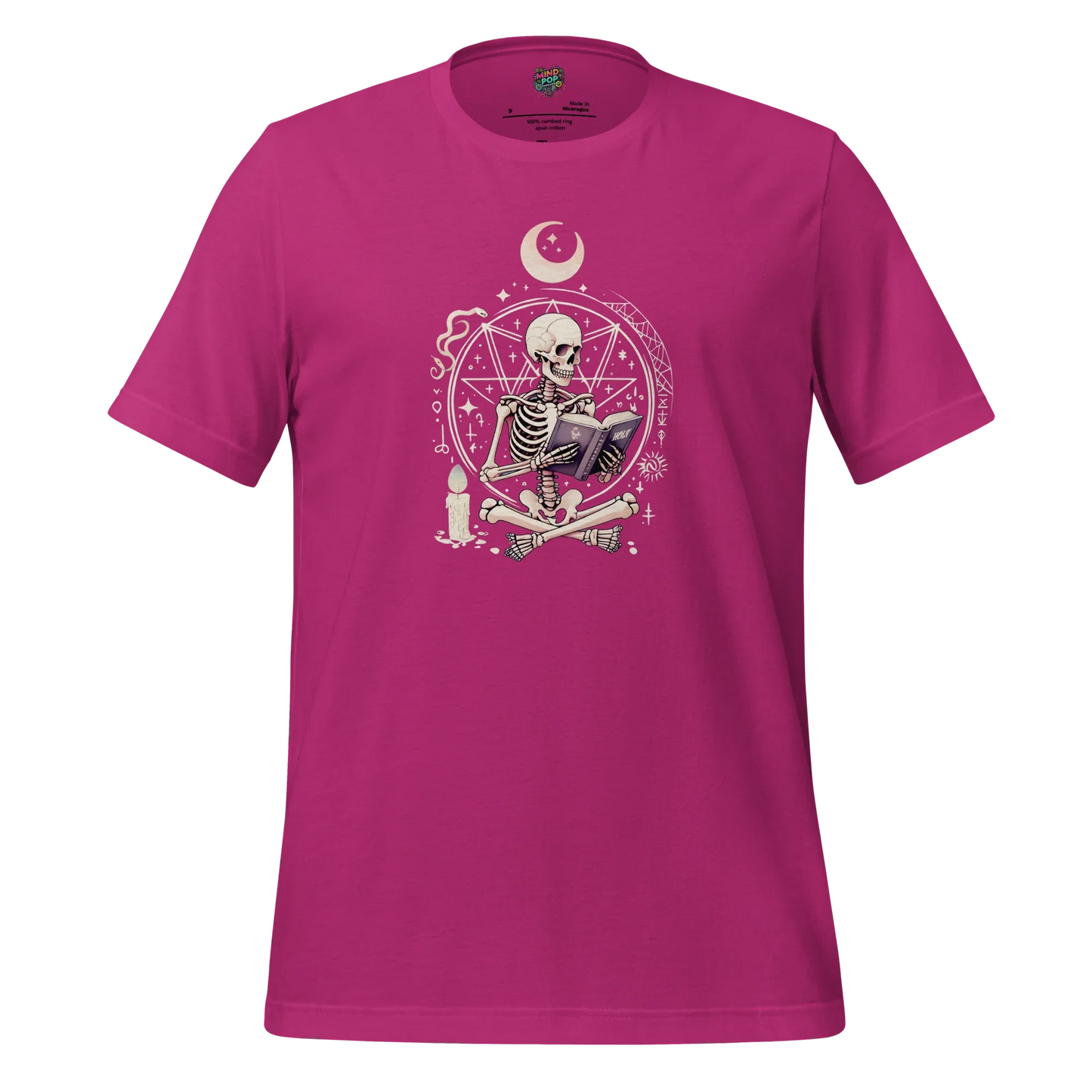Witchcraft & Revelation Skeleton Shirt Berry