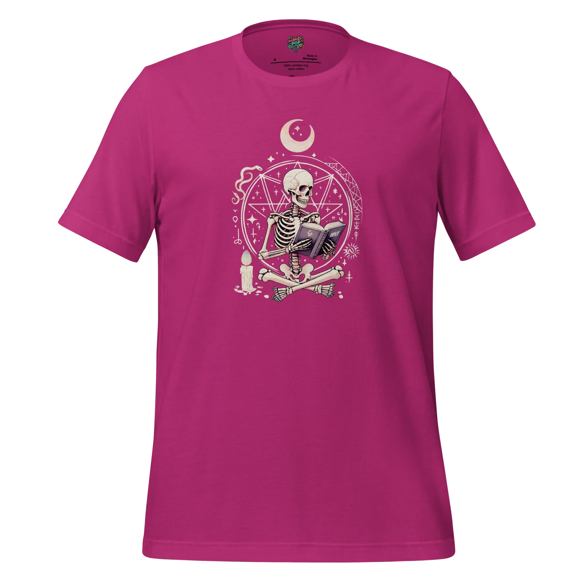 Witchcraft & Revelation Skeleton Shirt Berry