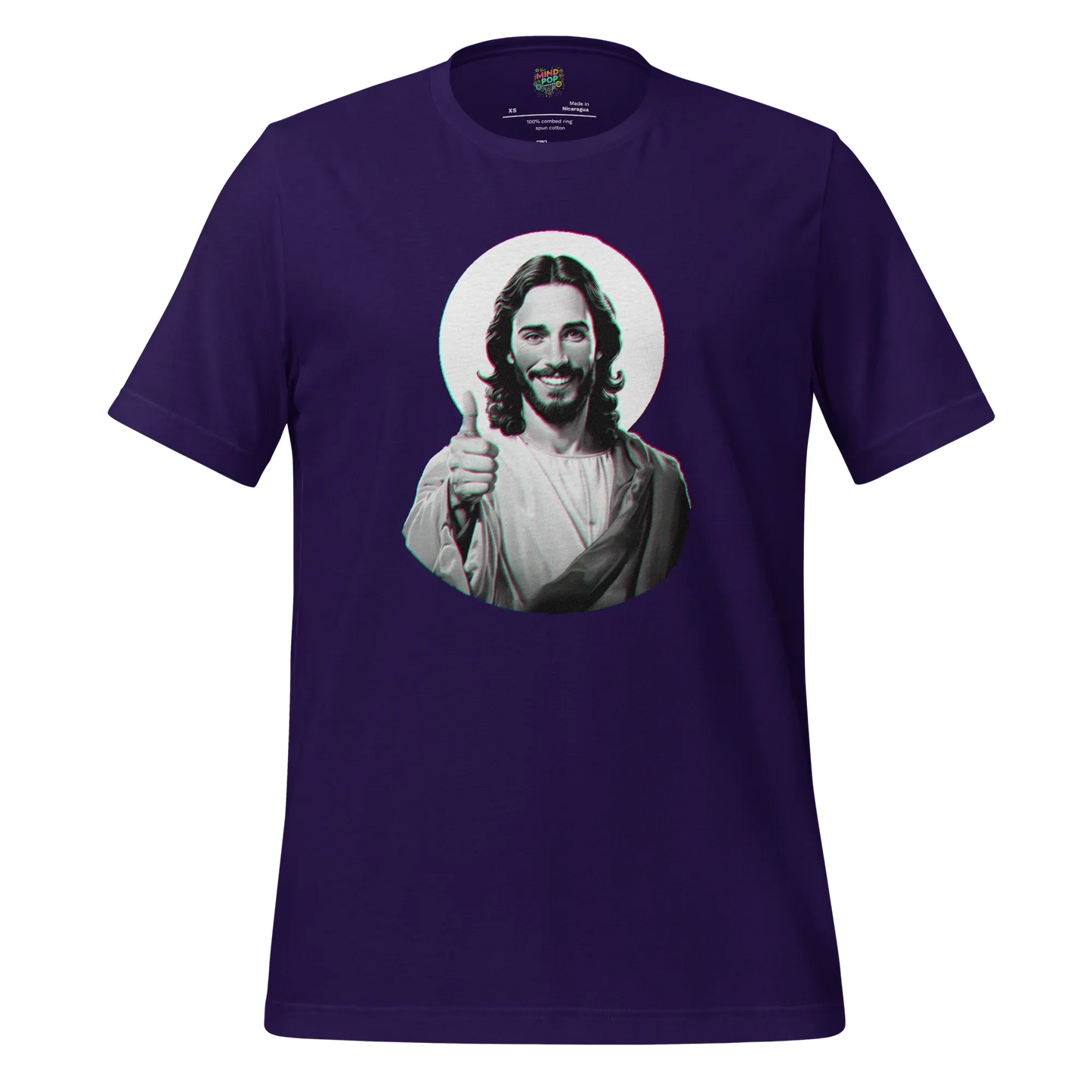 Your Pal Jesus Graphic Tee — Retro Humor Shirt Team Purple