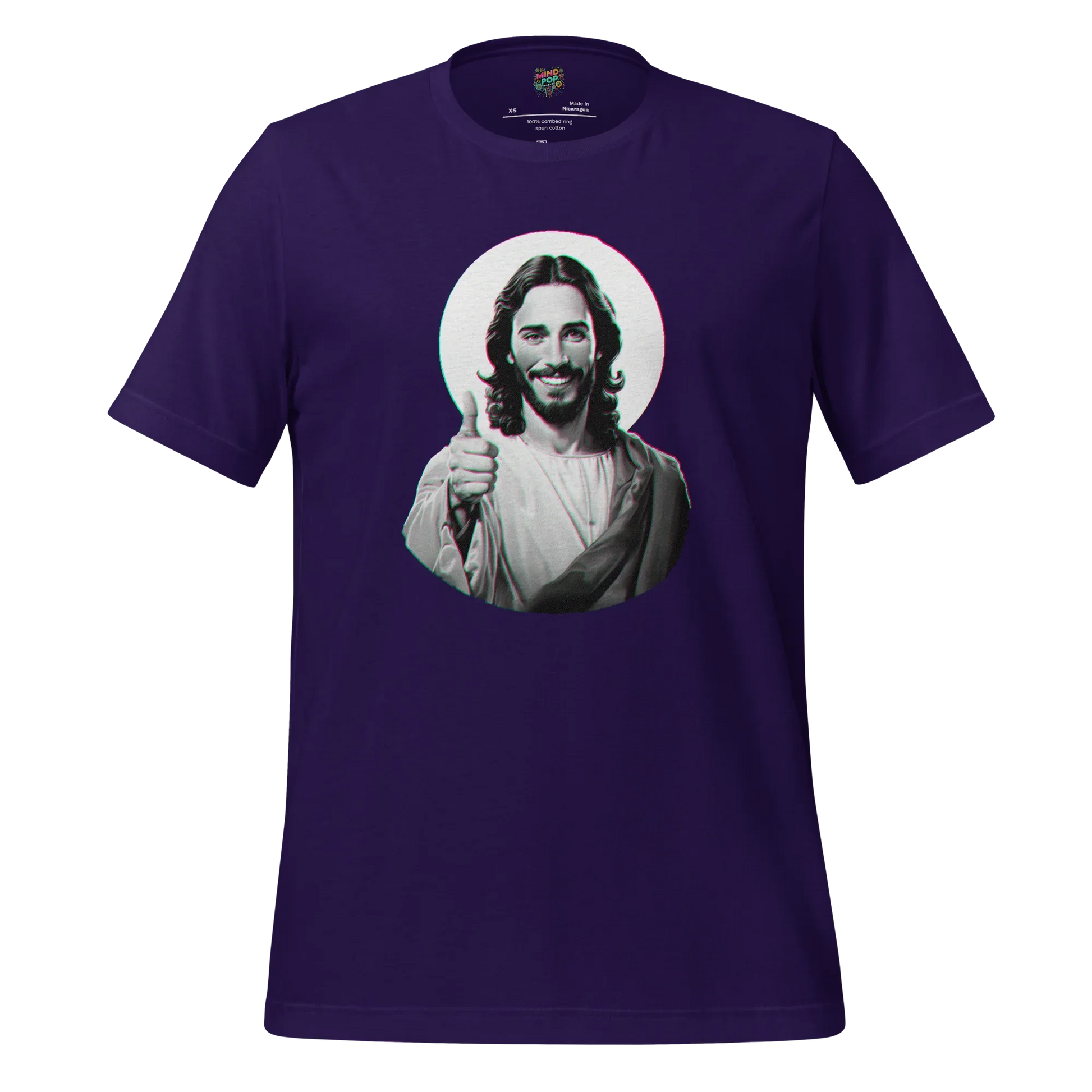 Your Pal Jesus Graphic Tee — Retro Humor Shirt Team Purple