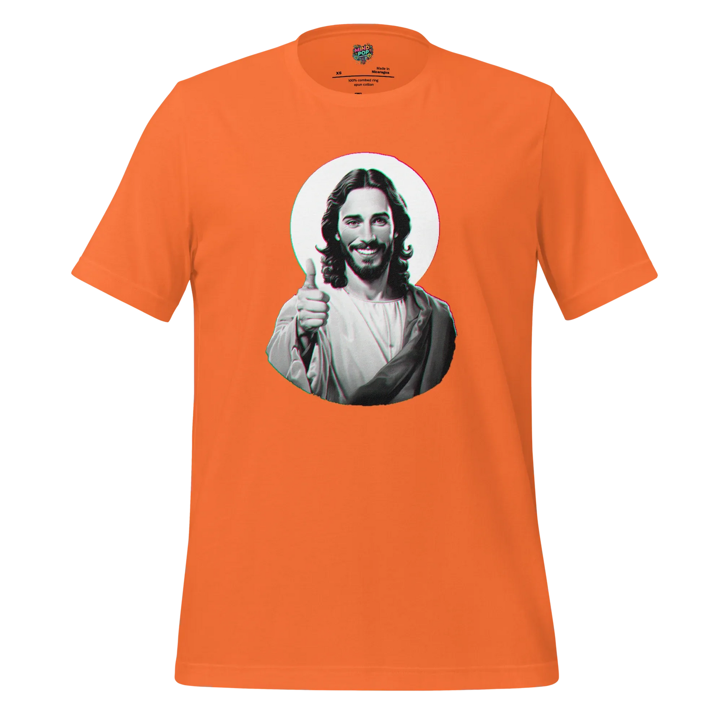 Your Pal Jesus Graphic Tee — Retro Humor Shirt Orange