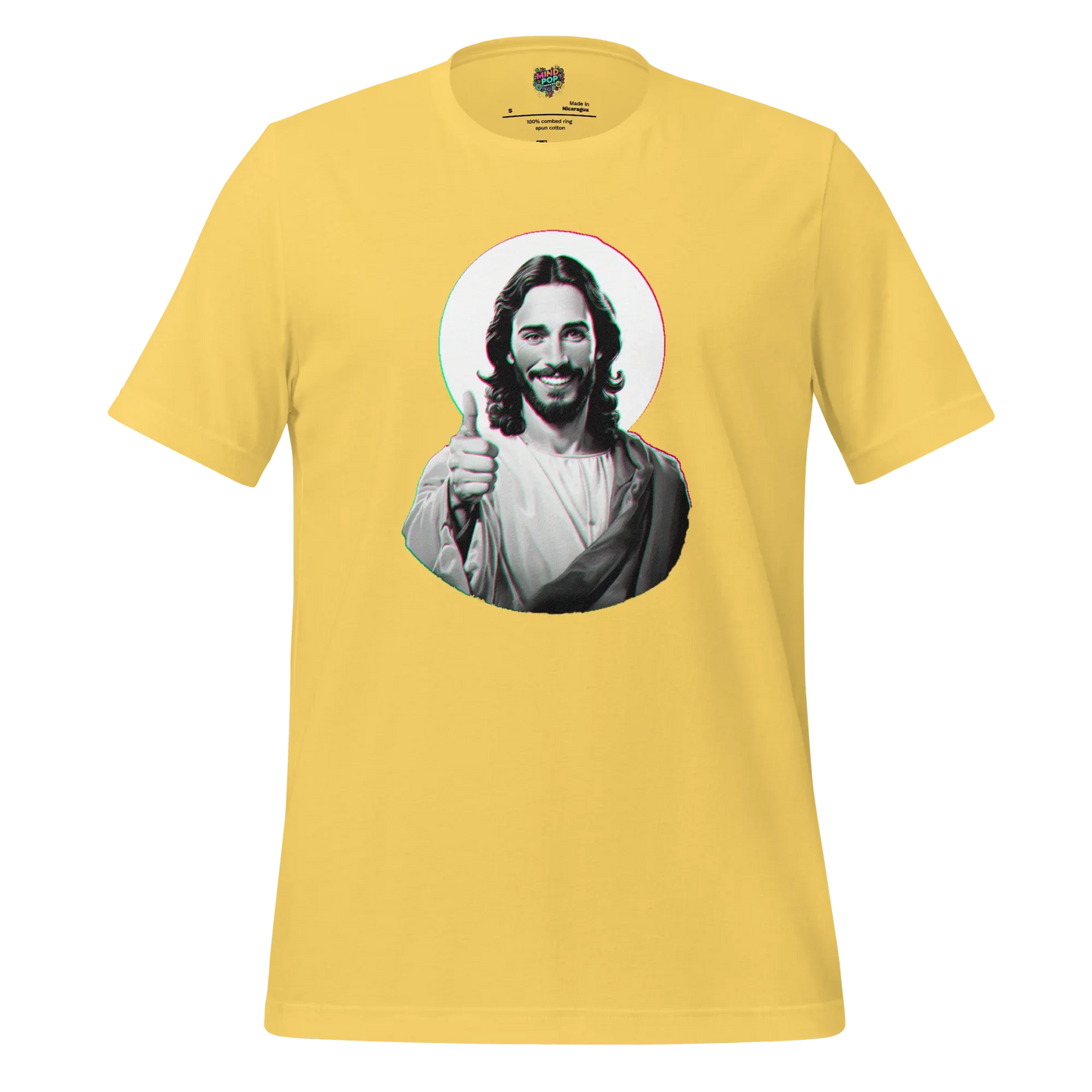 Your Pal Jesus Graphic Tee — Retro Humor Shirt Yellow