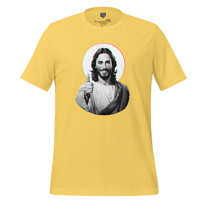 Your Pal Jesus Graphic Tee — Retro Humor Shirt Yellow