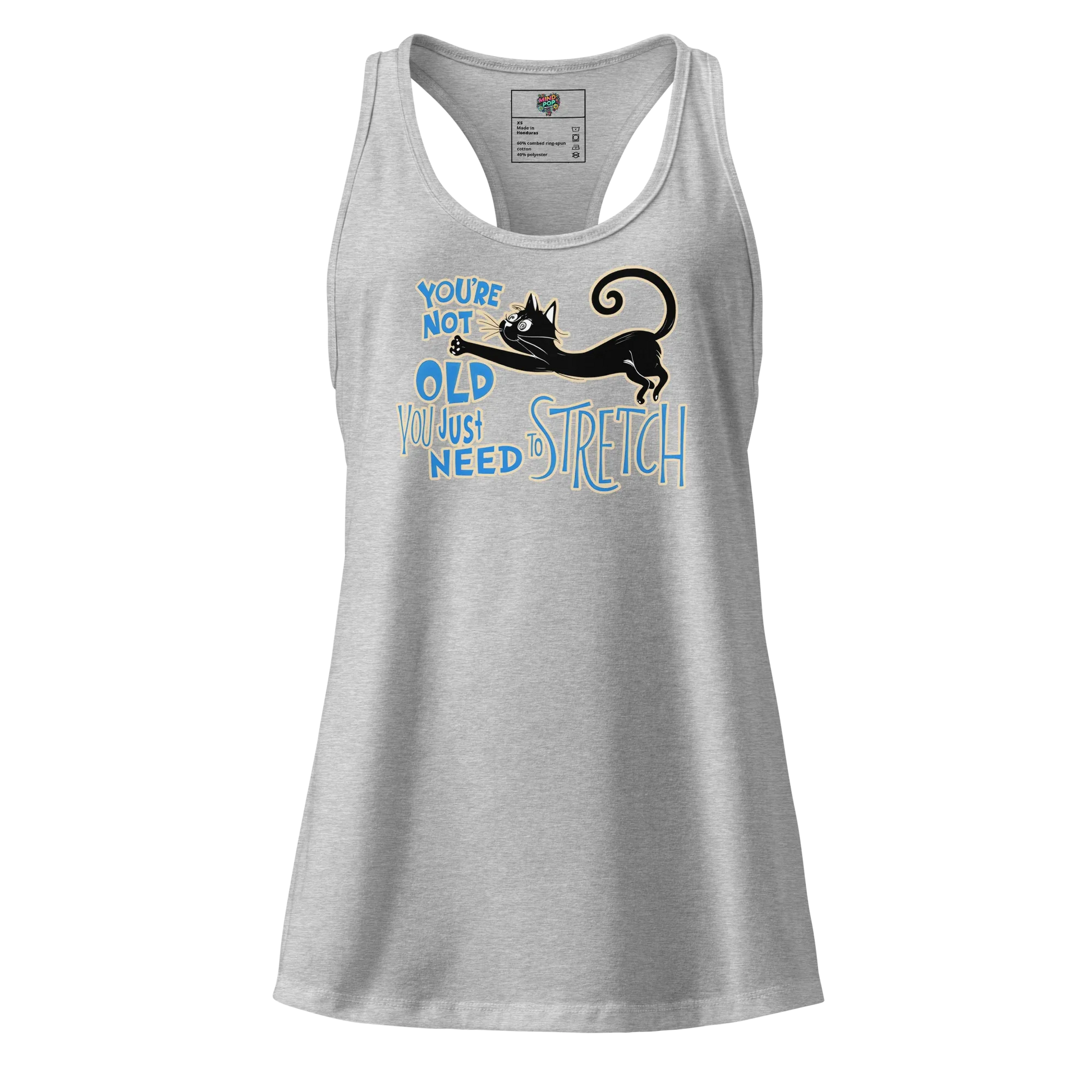 You're Not Old (Dr. Seuss Style) fitted racerback tank top Heather gray