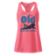 You’re Not Old, You Just Need to Stretch fitted racerback tank top Hot Pink