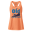 You’re Not Old, You Just Need to Stretch fitted racerback tank top Light Orange