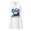 You’re Not Old, You Just Need to Stretch fitted racerback tank top White