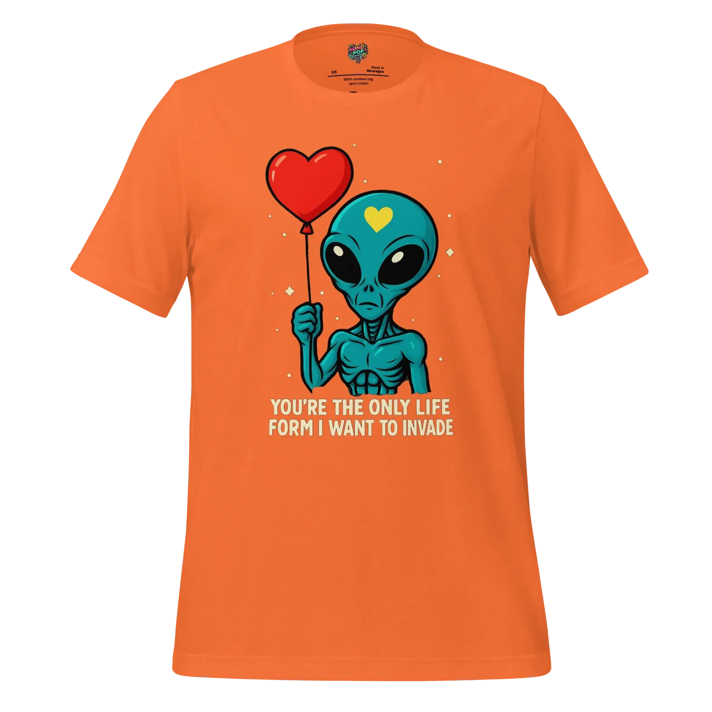 Alien Invasion - Sci-Fi Romance Graphic Orange
