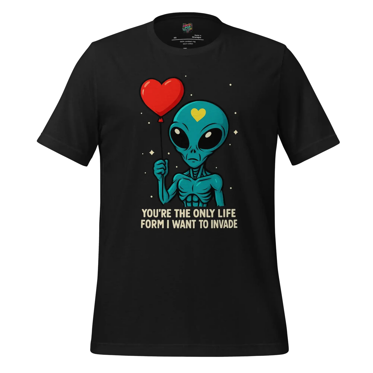 Alien Invasion - Sci-Fi Romance Graphic Vintage Black