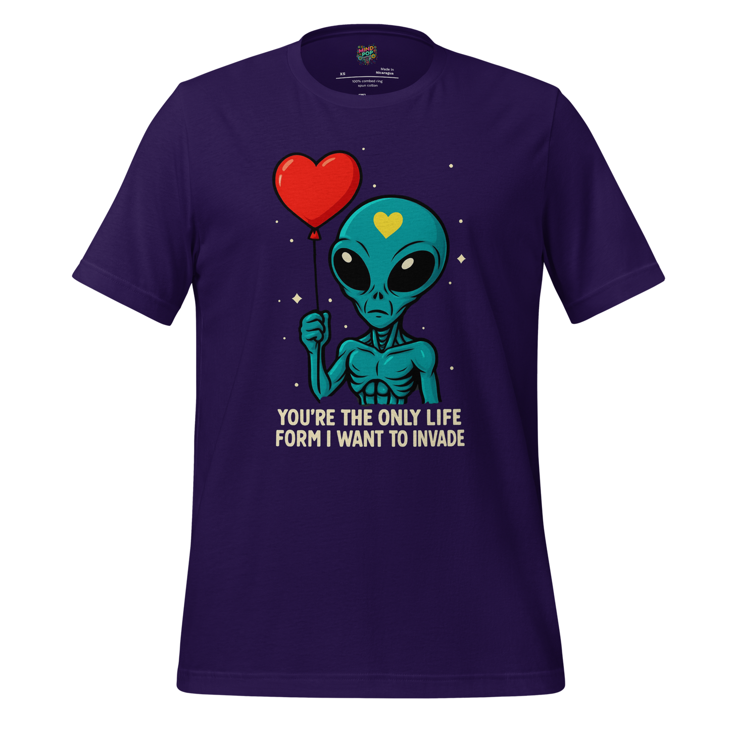 Alien Invasion - Sci-Fi Romance Graphic Team Purple