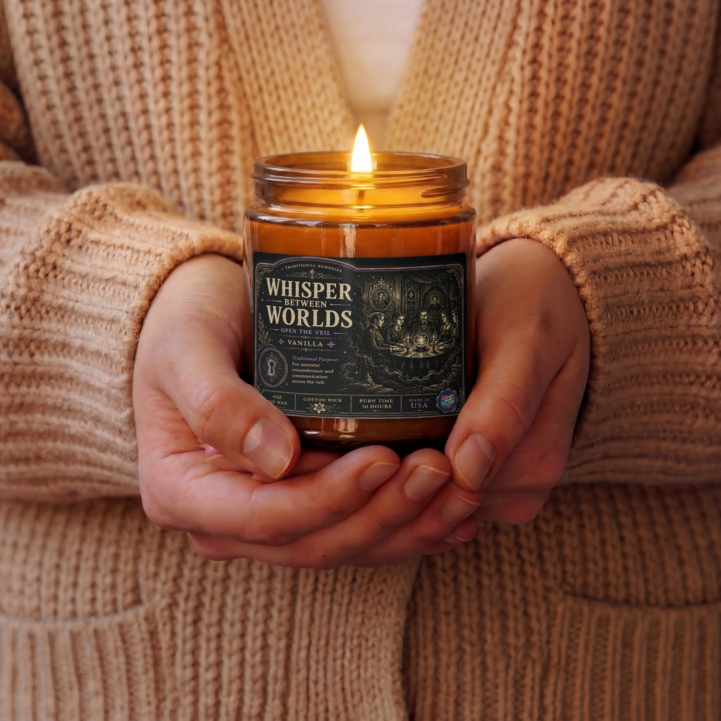 Spiced Vanilla Amber jar soy candle