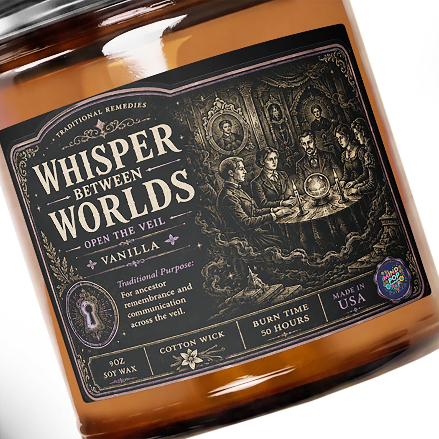 Whisper Between Worlds soy candle, additional view