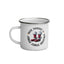 Jingle Jangle Christmas western country enamel camp mug, product photo