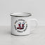 Jingle Jangle Christmas western country enamel camp mug, additional product photo