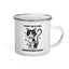 Christmas Tree vs Cat enamel camping mug, product photo