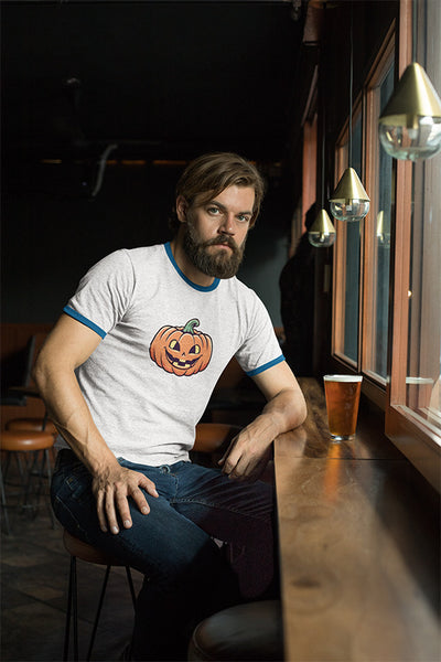 Vintage Pumpkin - Halloween Ringer Ringer Tee