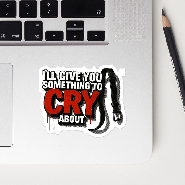 gen x parental threat sticker