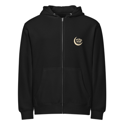 Bat Preservation Nation Zip Hoodie — Not All Bats Are Vampires Black