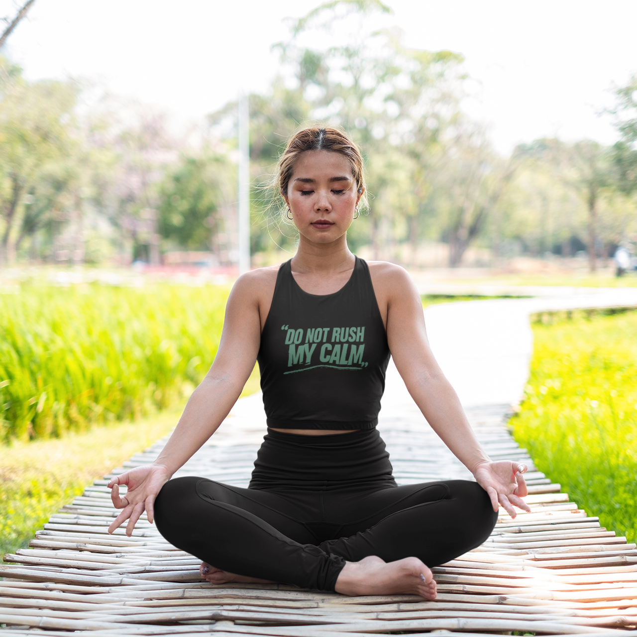This Is My Inside Voice  Organic Cotton Crop Tank