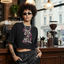 Snow Washed Raw Edge Crop Top – Zen As Hell Print
