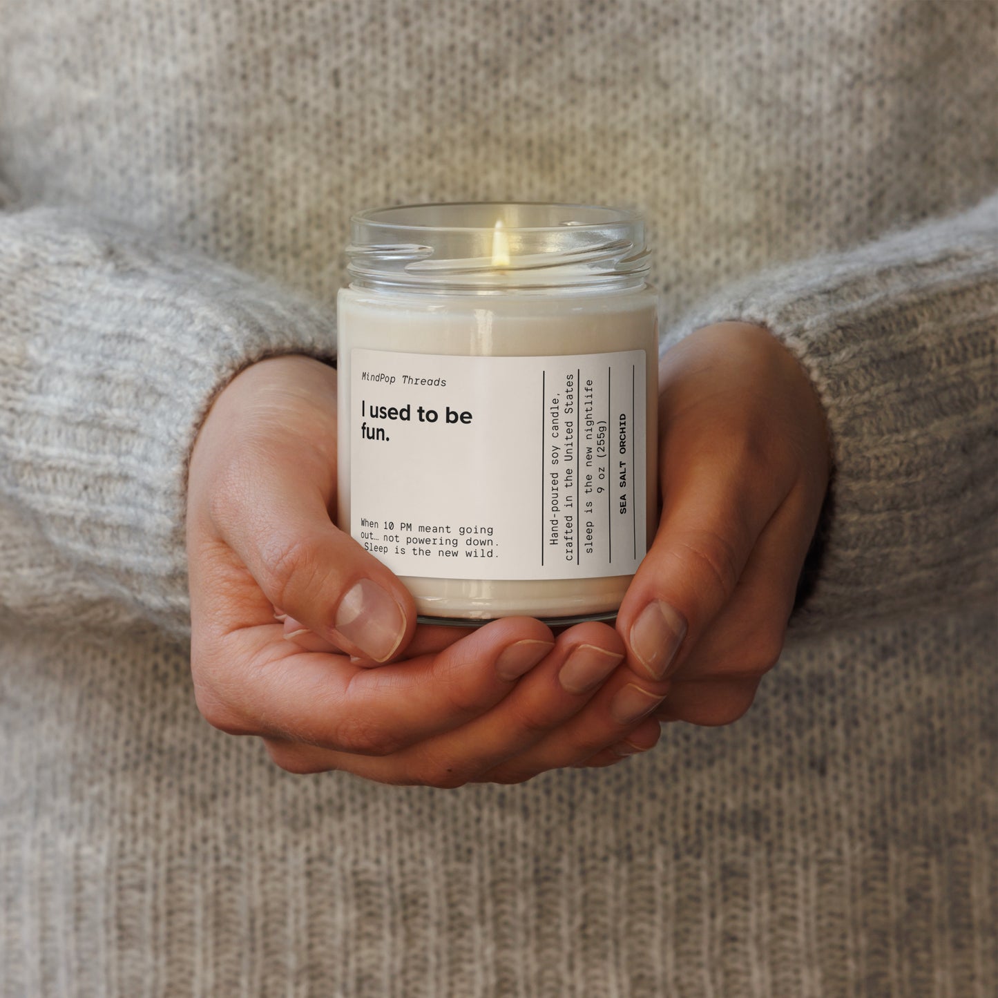 I Used to Be Fun Orchid Soy Candle