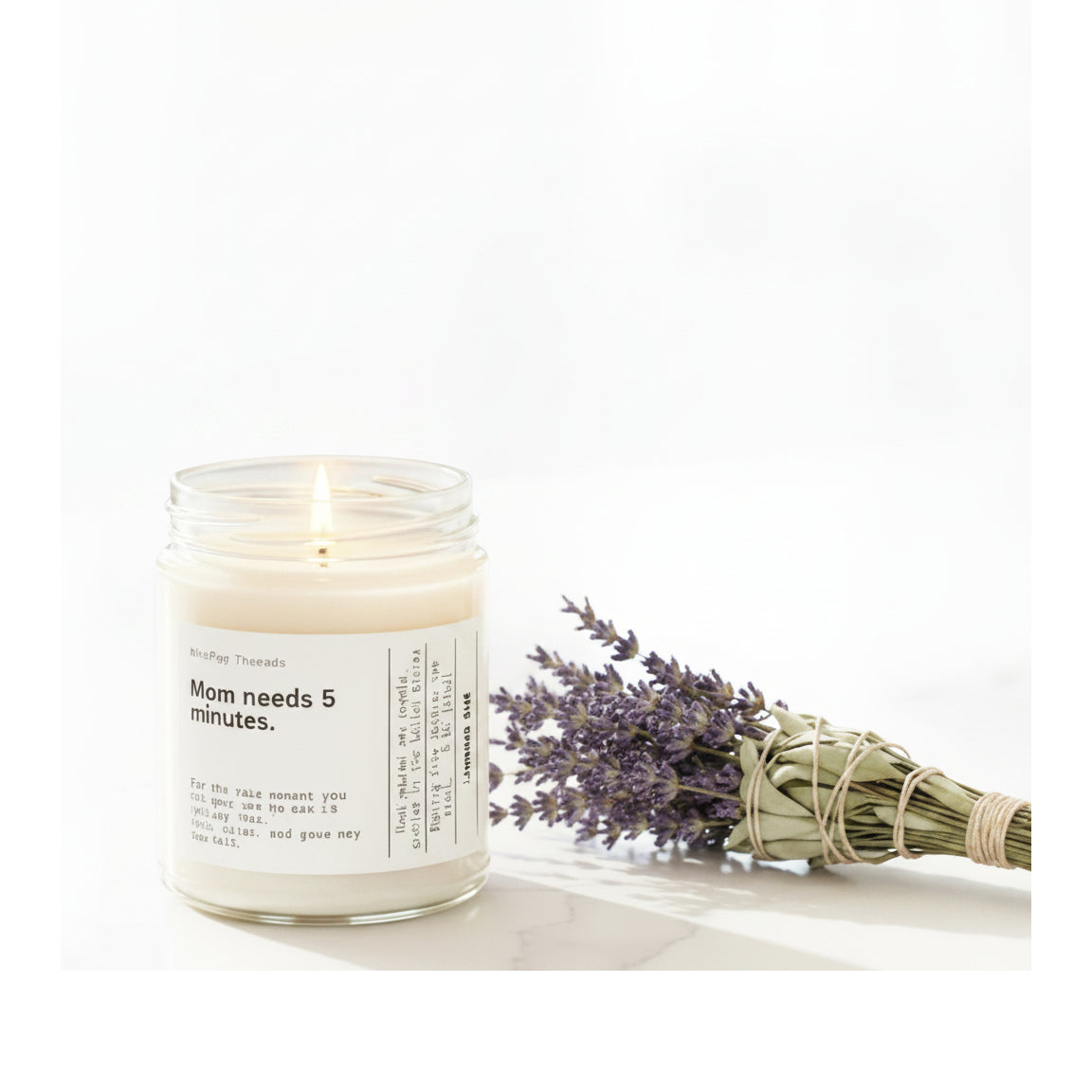 Mom Needs 5 Minutes Soy Candle