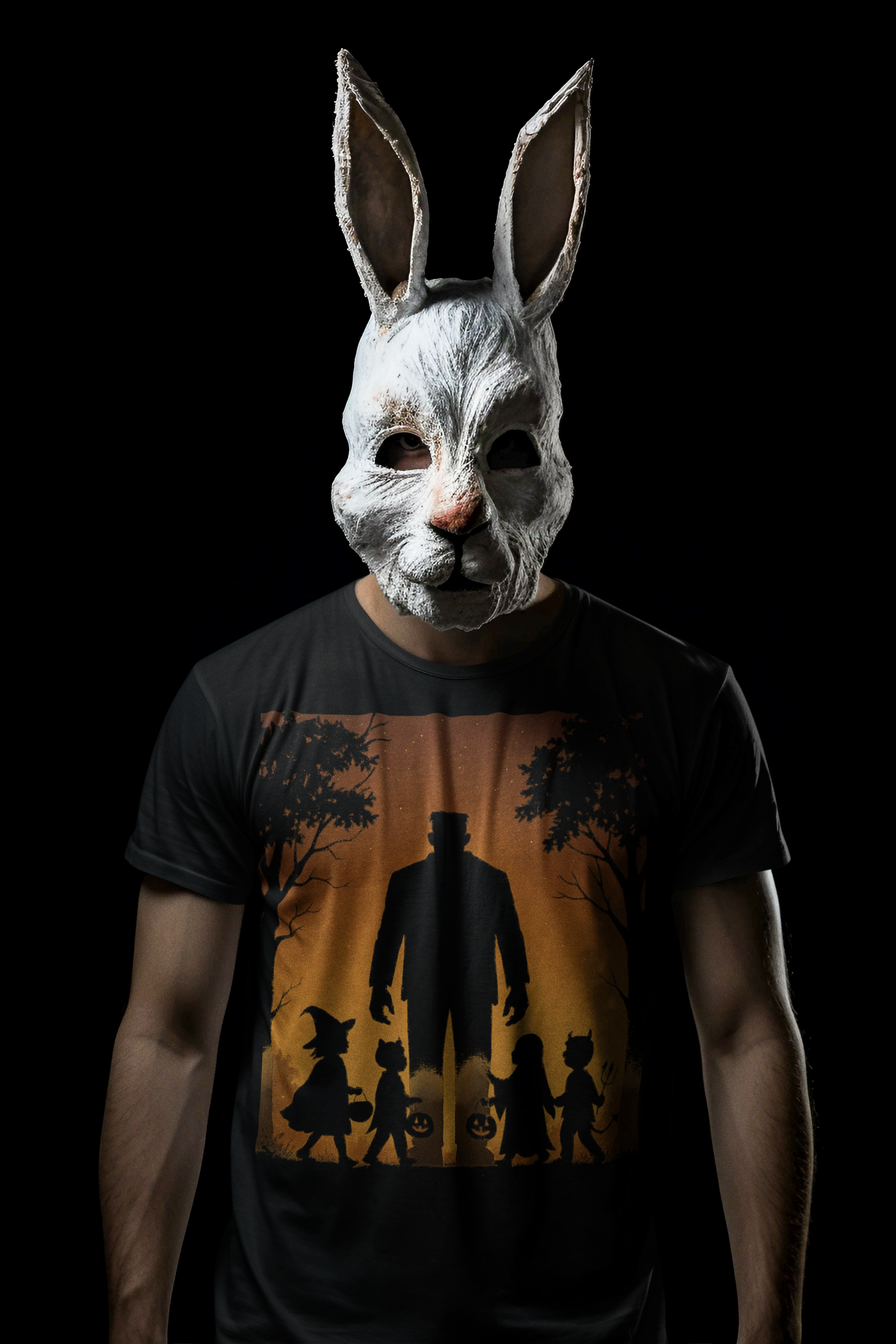 t-shirt-mockup-featuring-an-ai-created-man-wearing-a-spooky-donnie-darko-inspired-mask-m36171