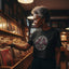 Yoga Resistance Crop Shirt, Boxy Yoga Tee, Snake Meditation Top