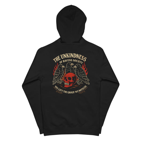 Unkindness of Ravens Zip Up Hoodie - Zip Up Hoodie - MPopTop