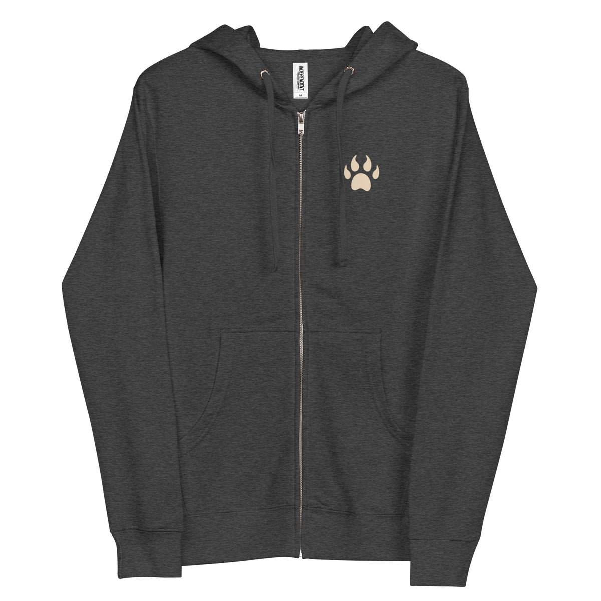 Lycanine Order zip-up hoodie in Charcoal Heather