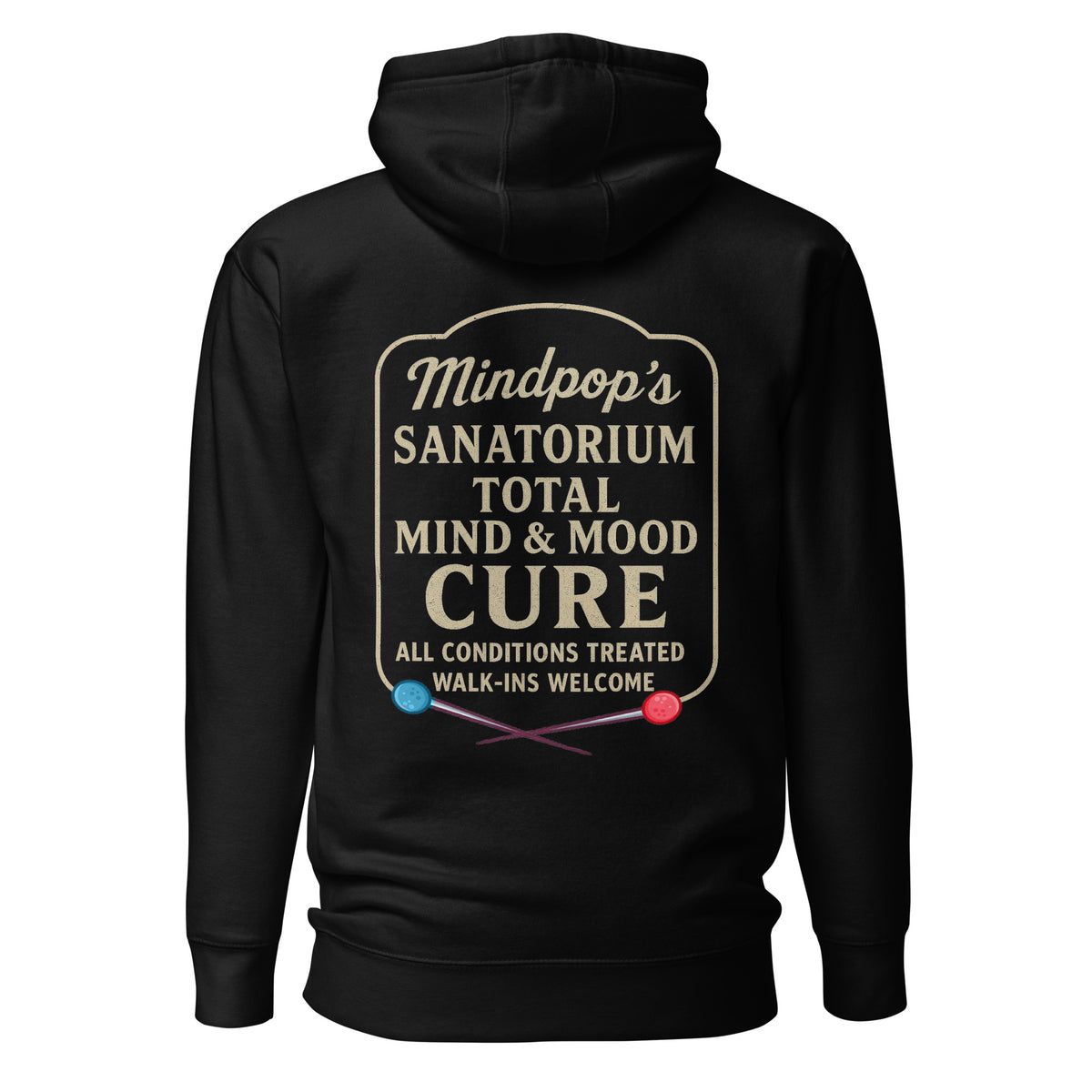 "MindPop Sanitarium" graphic pullover hoodie