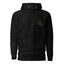 "Lycanine Order: Midnight Hunt" graphic pullover hoodie in Black