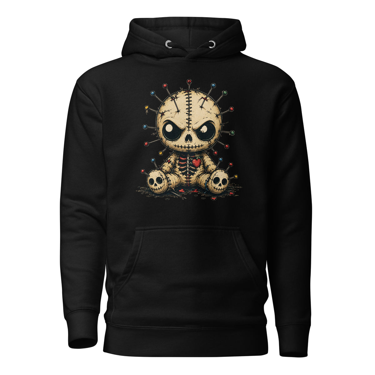 "MindPop Sanitarium" graphic pullover hoodie in Black