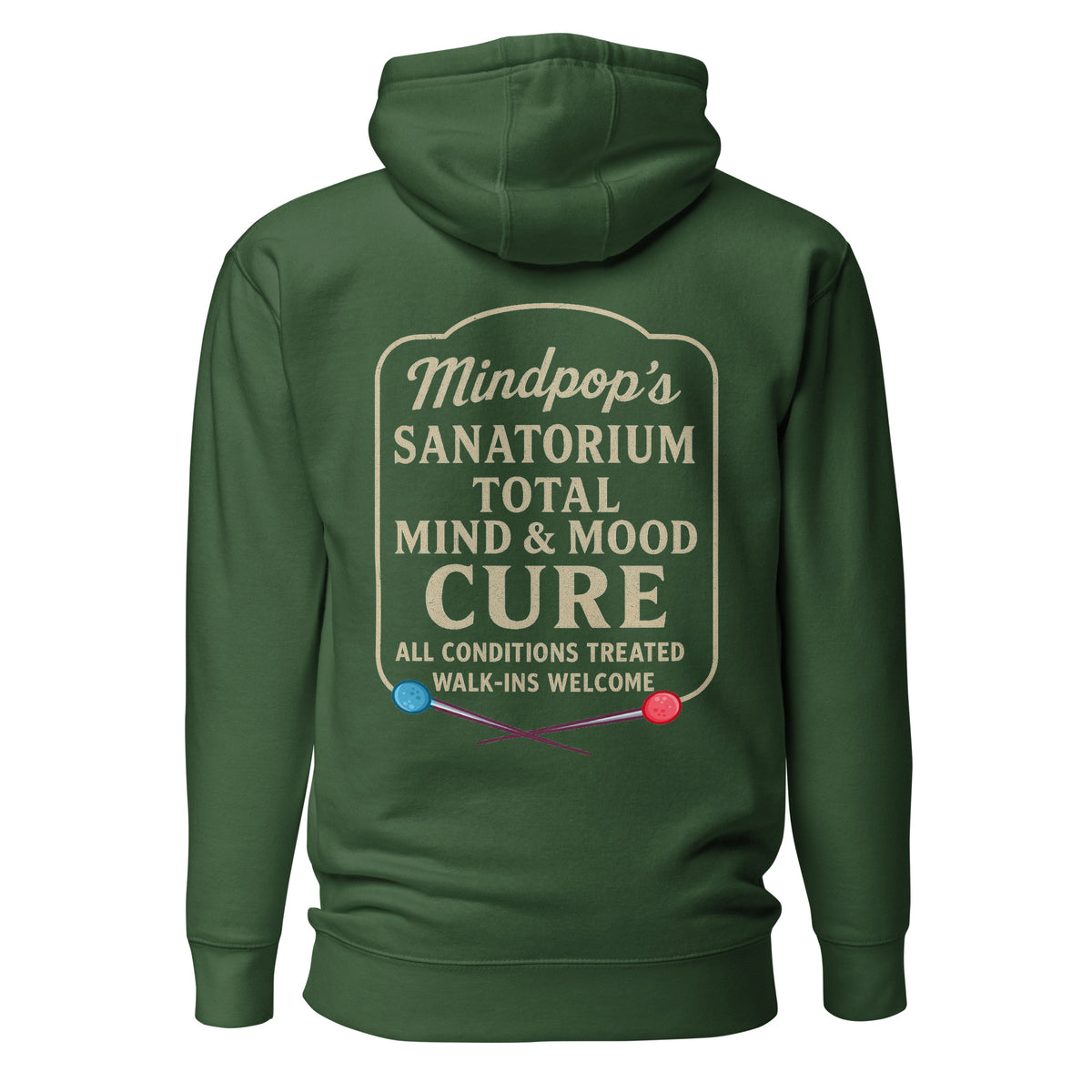 MindPop Sanitarium Pullover Hoodie - pull over hoodie - MPopTop