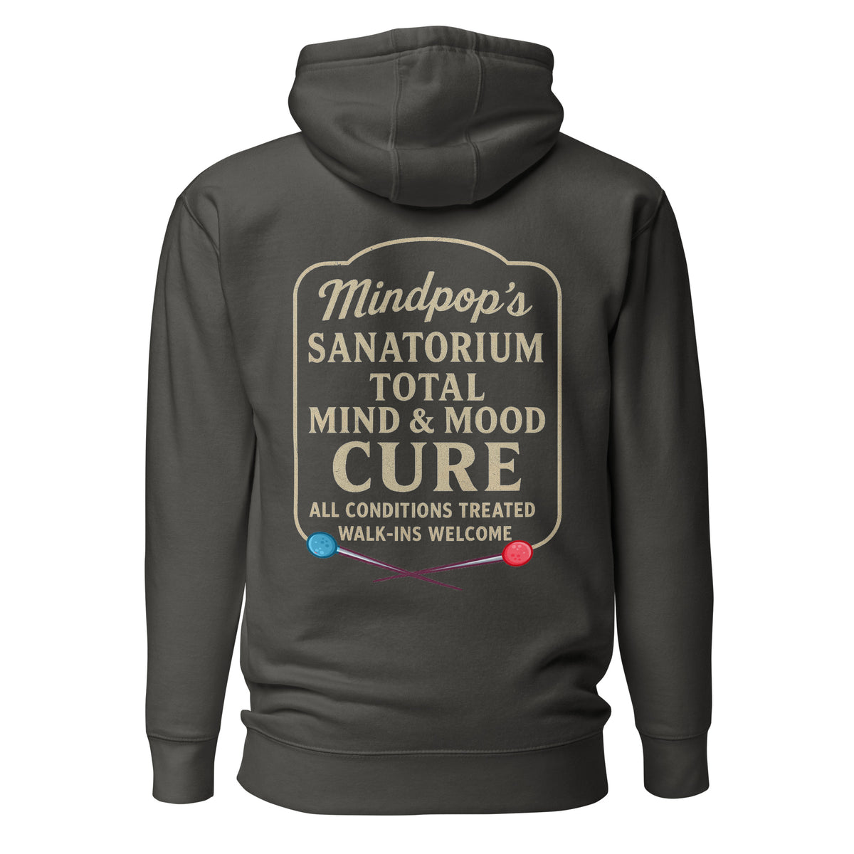 MindPop Sanitarium Pullover Hoodie - pull over hoodie - MPopTop