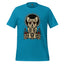 Sugar skull Corgi graphic tee in Aqua