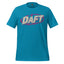 Daft Retro Grunge Graphic Tee in Aqua