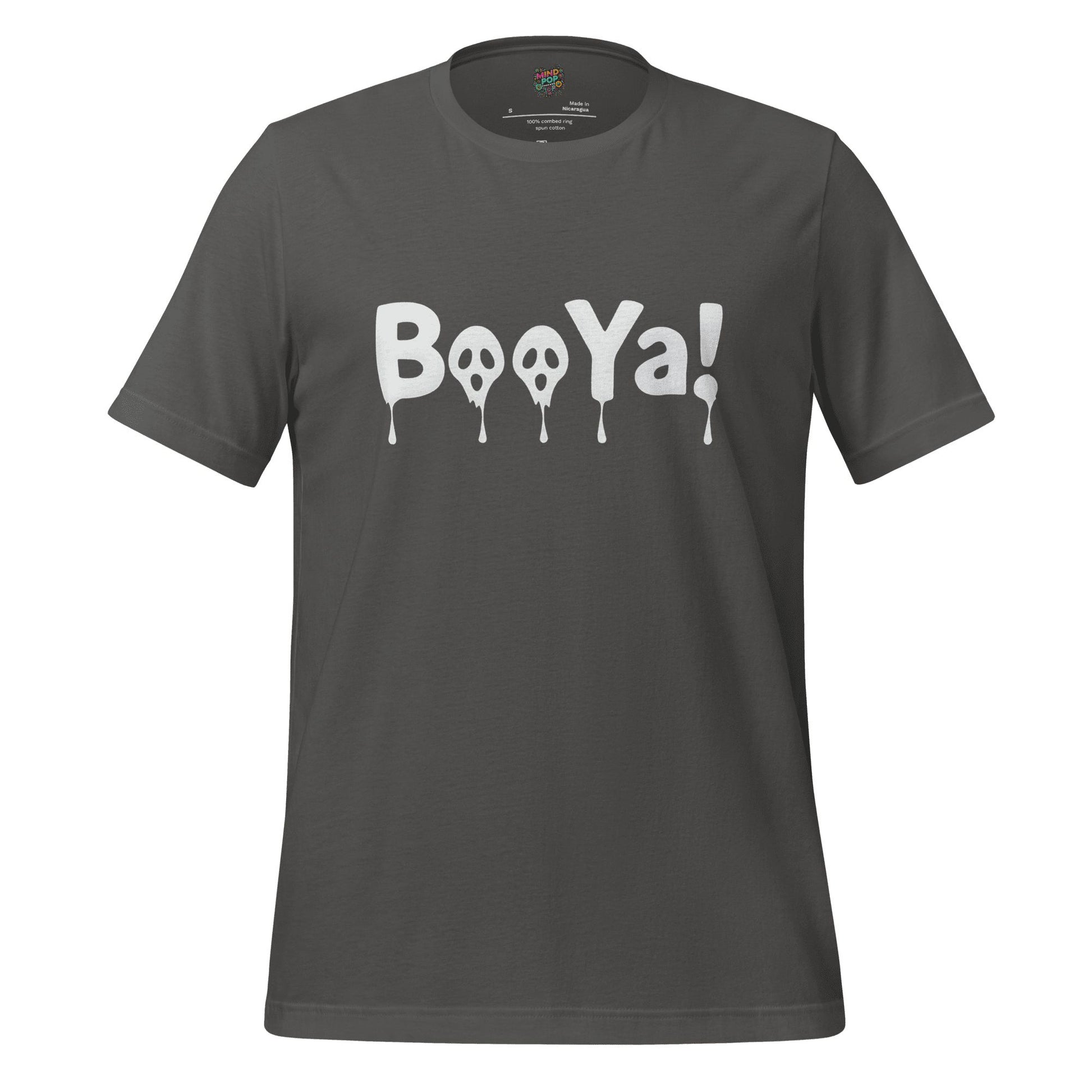 BooYa Ghost Shirt — Retro 90s Halloween Tee Asphalt