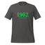 1962 Chicago Shirt – Minimalist River Green St Patrick’s Day Graphic Tee Asphalt