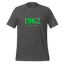 1962 Chicago Shirt – Minimalist River Green St Patrick’s Day Graphic Tee Asphalt