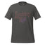 Kids T-shirt, asphalt gray, front graphic logo in distressed brown