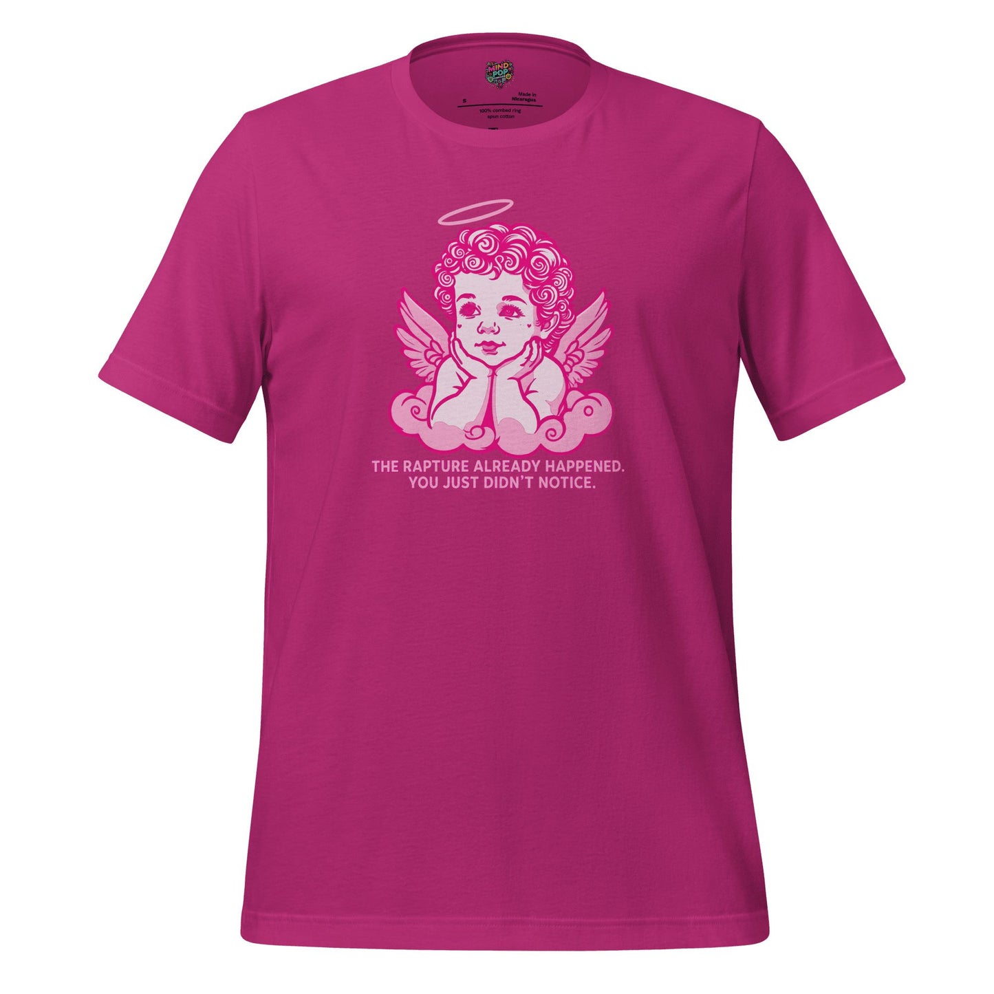 The Rapture Already Happened — Sarcastic Angel Tee Berry