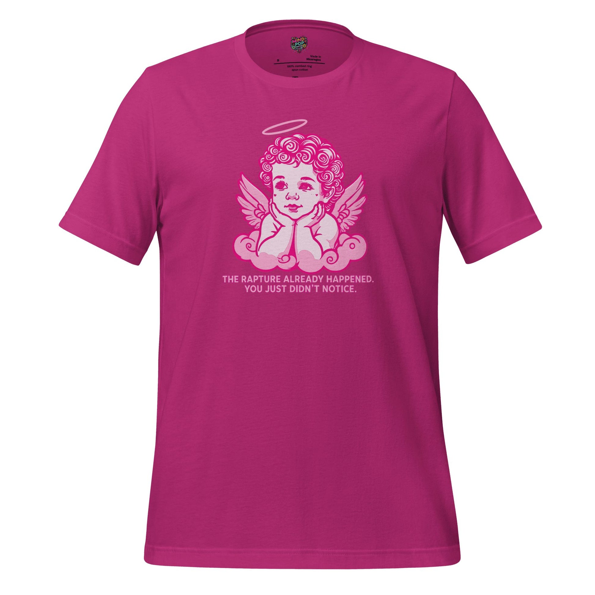 The Rapture Already Happened — Sarcastic Angel Tee Berry