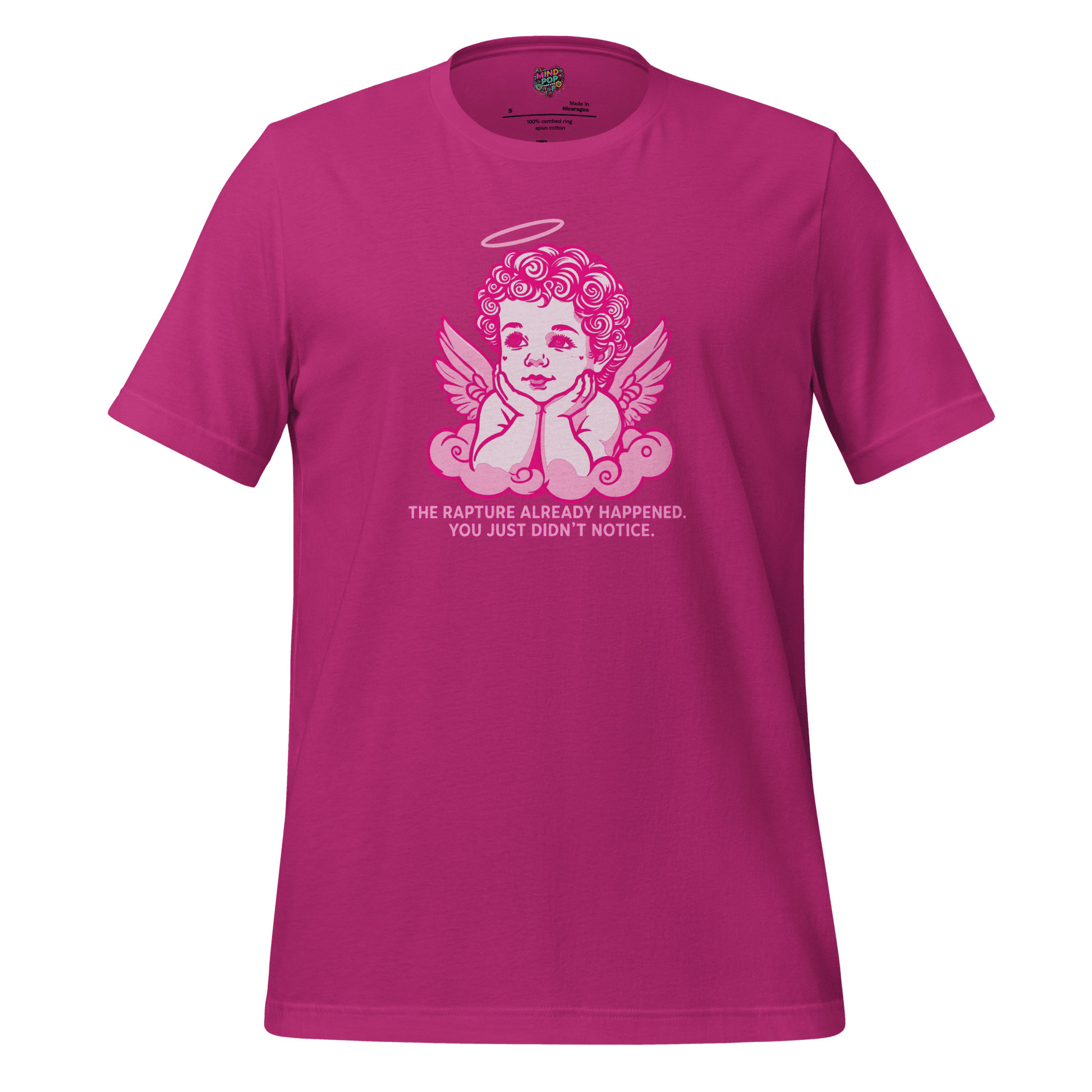 The Rapture Already Happened — Sarcastic Angel Tee Berry