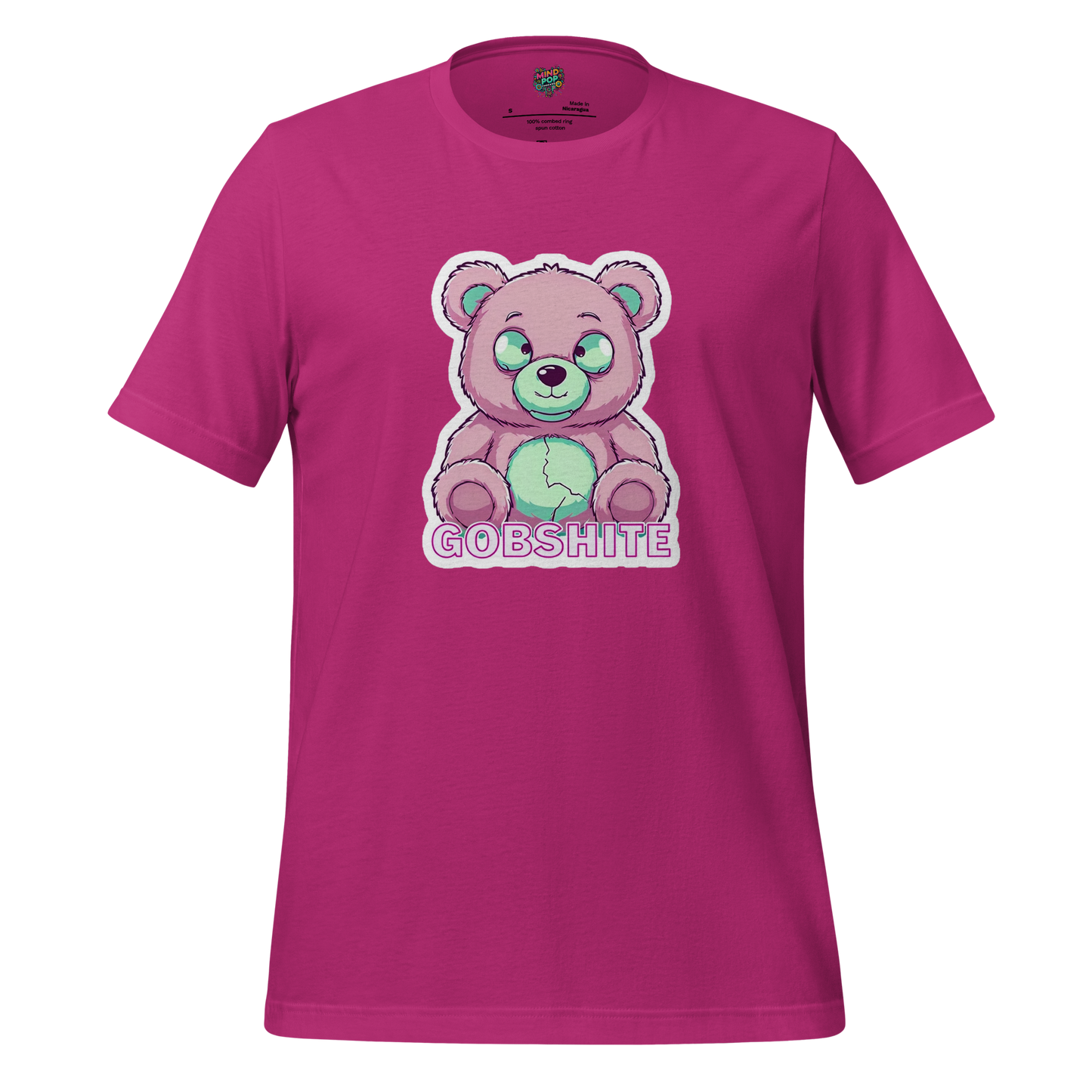 Gobshite Bear Shirt Berry