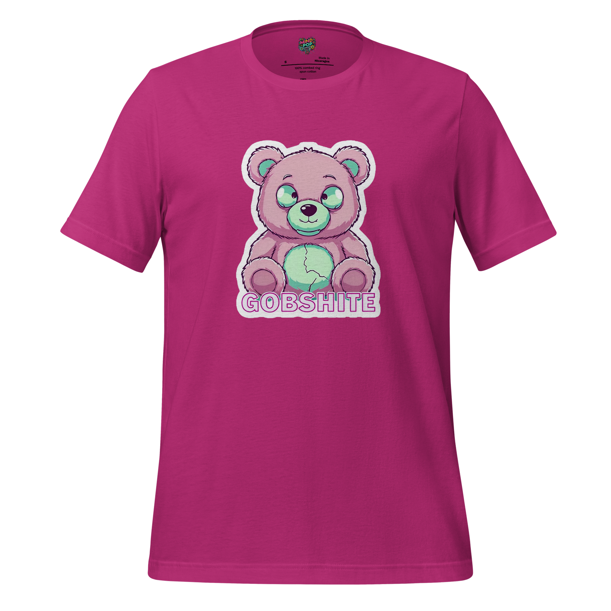 Gobshite Bear Shirt Berry