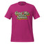 Purple graphic slogan t-shirt with 'Gag Me with a Spoon' front print