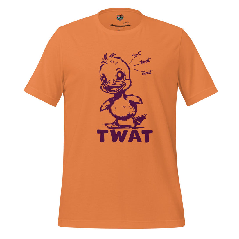 MindPop Threads burnt orange graphic tee, casual styling