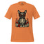 Day of the Dead Cat Skeleton Sugar Skull Tee - tshirt - MindPop Threads - Burnt Orange - 2XL - 1534079_4055