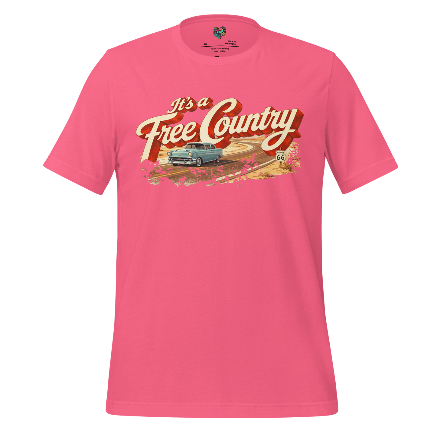 It's a Free Country Shirt Charity Pink